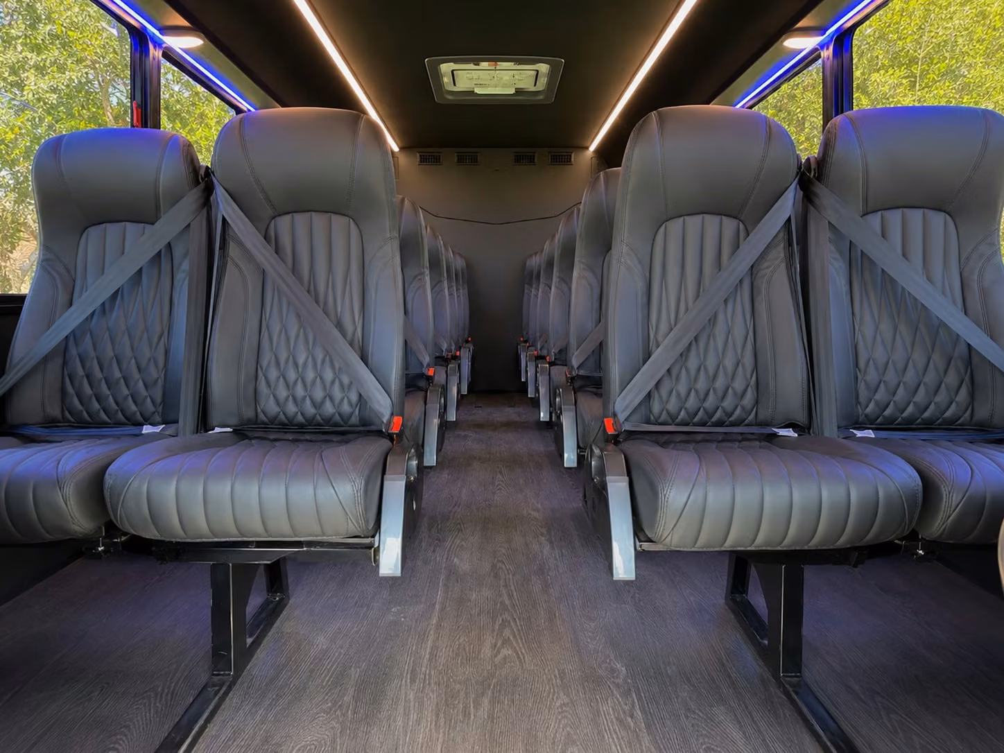 15 passenger minibus inside
