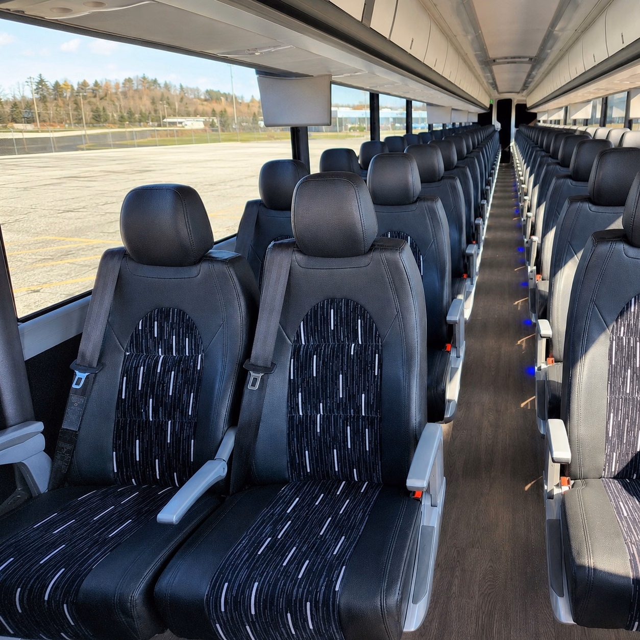 birmingham charter bus interior