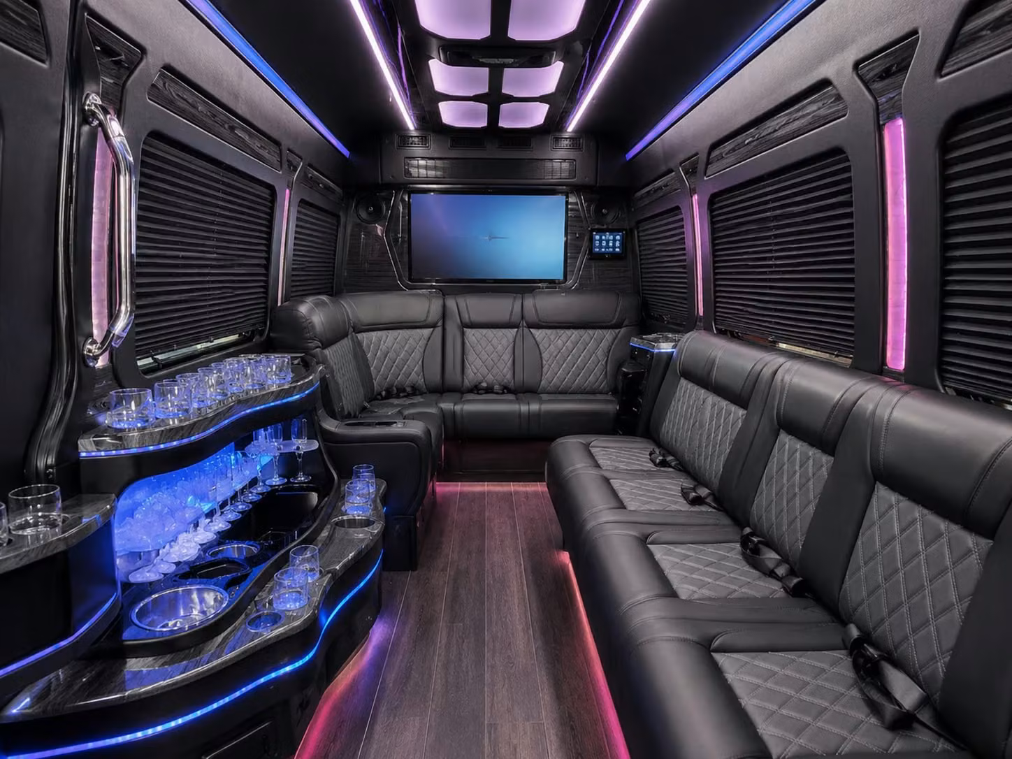 rehearsal dinner and day after brunch shuttle buses in birmingham