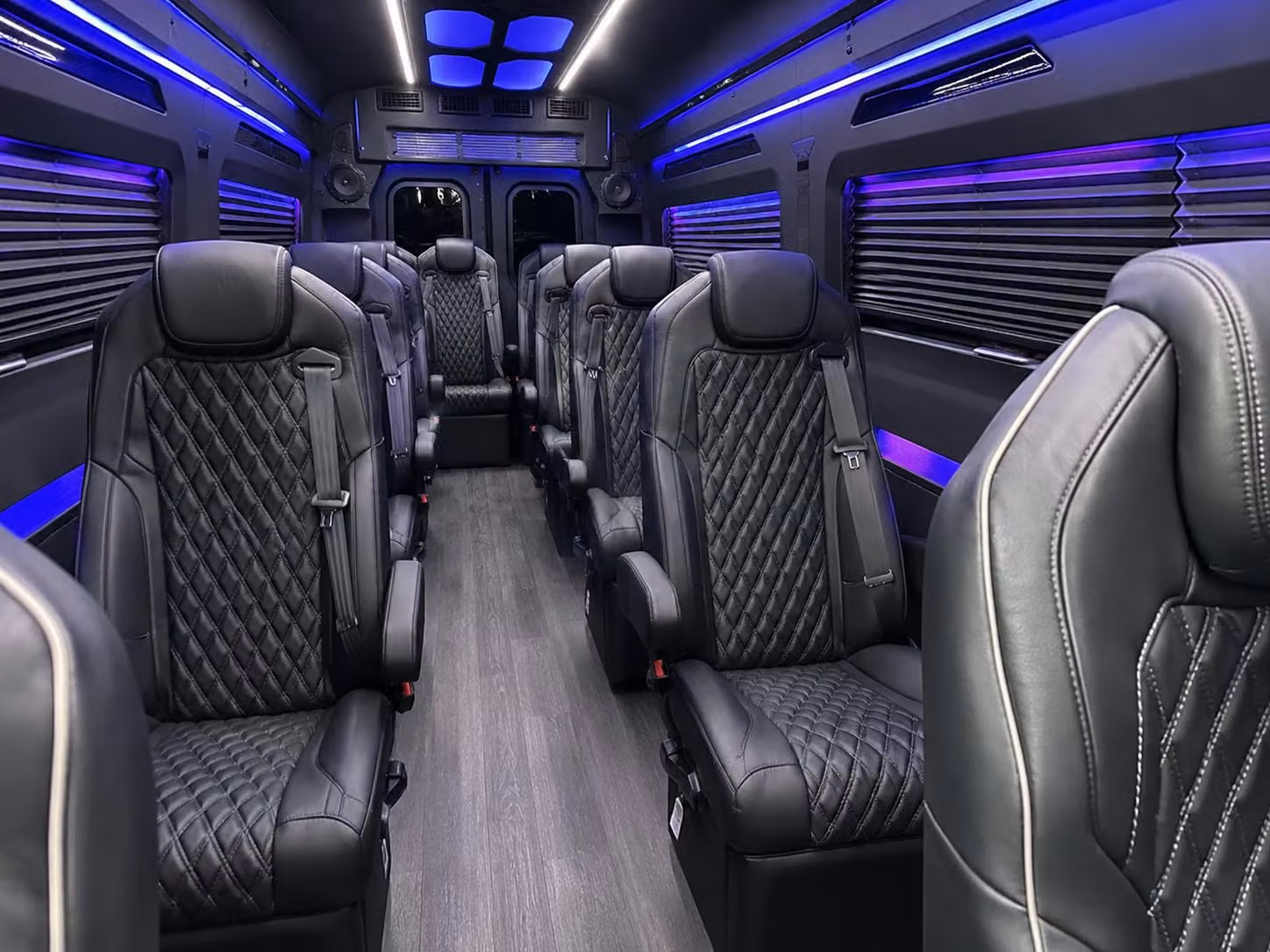 sprinter van with driver inside